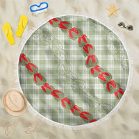Omaomao Aloha Hawaii Beach Blanket Rosebud Lei With Palaka Motif - Polynesian Pride