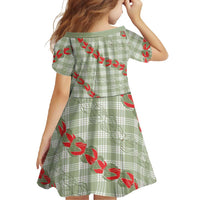 Omaomao Aloha Hawaii Family Matching Summer Maxi Dress and Hawaiian Shirt Rosebud Lei With Palaka Motif - Polynesian Pride