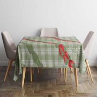 Omaomao Aloha Hawaii Tablecloth Rosebud Lei With Palaka Motif - Polynesian Pride