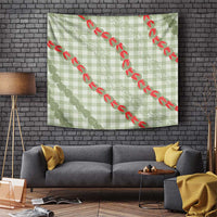 Omaomao Aloha Hawaii Tapestry Rosebud Lei With Palaka Motif - Polynesian Pride