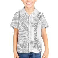 Samoa White Sunday Hawaiian Shirt Manuia le Aso Sa o Tamaiti Polynesian Plumeria LT14 - Polynesian Pride