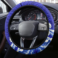 American Samoa Fautasi Race Steering Wheel Cover Eagle With Polynesian Pattern