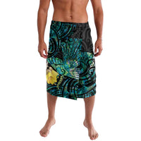 New Zealand Fantail Bird Lavalava Maori Piwakawaka Kowhai - Paua Shell Pattern