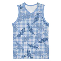 Blue Palaka Hawaii Palapalai Basketball Jersey Hawaiian Fern - Polynesian Pride
