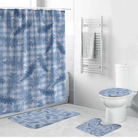 Blue Palaka Hawaii Palapalai Bathroom Set Hawaiian Fern - Polynesian Pride