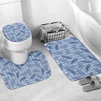 Blue Palaka Hawaii Palapalai Bathroom Set Hawaiian Fern - Polynesian Pride