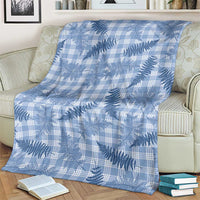 Blue Palaka Hawaii Palapalai Blanket Hawaiian Fern - Polynesian Pride