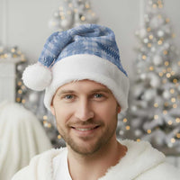 Blue Palaka Hawaii Palapalai Christmas Santa Hat Hawaiian Fern LT14 - Polynesian Pride