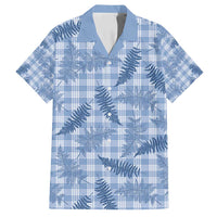 Blue Palaka Hawaii Palapalai Family Matching Tank Maxi Dress and Hawaiian Shirt Hawaiian Fern - Polynesian Pride