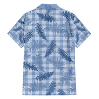 Blue Palaka Hawaii Palapalai Family Matching Tank Maxi Dress and Hawaiian Shirt Hawaiian Fern - Polynesian Pride