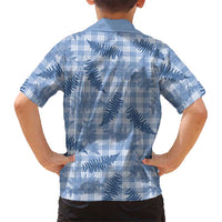 Blue Palaka Hawaii Palapalai Hawaiian Shirt Hawaiian Fern - Polynesian Pride