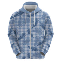 Blue Palaka Hawaii Palapalai Hoodie Hawaiian Fern - Polynesian Pride