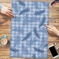 Blue Palaka Hawaii Palapalai Puzzle Hawaiian Fern - Polynesian Pride