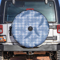 Blue Palaka Hawaii Palapalai Spare Tire Cover Hawaiian Fern LT14 Blue - Polynesian Pride