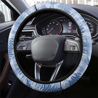 Blue Palaka Hawaii Palapalai Steering Wheel Cover Hawaiian Fern - Polynesian Pride