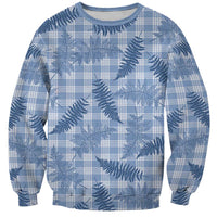 Blue Palaka Hawaii Palapalai Sweatshirt Hawaiian Fern - Polynesian Pride