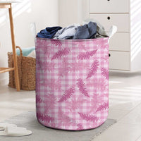 Purple Palaka Hawaii Palapalai Laundry Basket Hawaiian Fern - Polynesian Pride