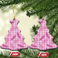 Purple Palaka Hawaii Palapalai Ceramic Ornament Hawaiian Fern - Polynesian Pride