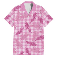 Purple Palaka Hawaii Palapalai Family Matching Off The Shoulder Long Sleeve Dress and Hawaiian Shirt Hawaiian Fern LT14 Dad's Shirt - Short Sleeve Purple - Polynesian Pride