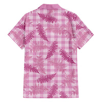 Purple Palaka Hawaii Palapalai Family Matching Off Shoulder Short Dress and Hawaiian Shirt Hawaiian Fern LT14 - Polynesian Pride