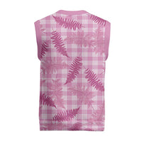 Purple Palaka Hawaii Palapalai Christmas Knitted V-Neck Vest Hawaiian Fern - Polynesian Pride