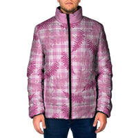 Purple Palaka Hawaii Palapalai Padded Jacket Hawaiian Fern - Polynesian Pride