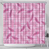 Purple Palaka Hawaii Palapalai Shower Curtain Hawaiian Fern - Polynesian Pride