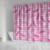 Purple Palaka Hawaii Palapalai Shower Curtain Hawaiian Fern - Polynesian Pride