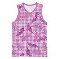 Pink Palaka Hawaii Palapalai Basketball Jersey Hawaiian Fern - Polynesian Pride