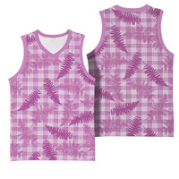 Pink Palaka Hawaii Palapalai Basketball Jersey Hawaiian Fern - Polynesian Pride