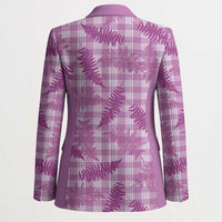 Pink Palaka Hawaii Palapalai Blazer Hawaiian Fern - Polynesian Pride