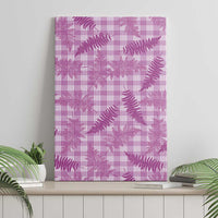 Pink Palaka Hawaii Palapalai Canvas Wall Art Hawaiian Fern - Polynesian Pride