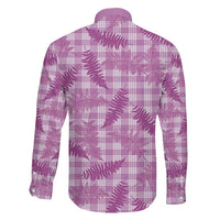 Pink Palaka Hawaii Palapalai Family Matching Mermaid Dress and Hawaiian Shirt Hawaiian Fern LT14 - Polynesian Pride