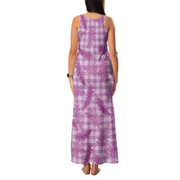 Pink Palaka Hawaii Palapalai Family Matching Tank Maxi Dress and Hawaiian Shirt Hawaiian Fern - Polynesian Pride
