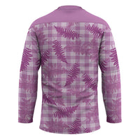 Pink Palaka Hawaii Palapalai Hockey Jersey Hawaiian Fern - Polynesian Pride