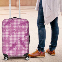 Pink Palaka Hawaii Palapalai Luggage Cover Hawaiian Fern - Polynesian Pride