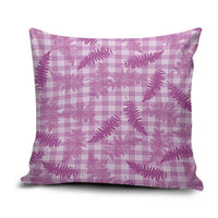 Pink Palaka Hawaii Palapalai Pillow Cover Hawaiian Fern - Polynesian Pride