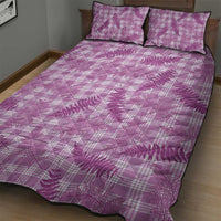 Pink Palaka Hawaii Palapalai Quilt Bed Set Hawaiian Fern LT14 - Polynesian Pride