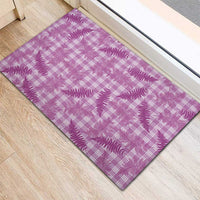 Pink Palaka Hawaii Palapalai Rubber Doormat Hawaiian Fern - Polynesian Pride
