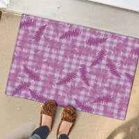 Pink Palaka Hawaii Palapalai Rubber Doormat Hawaiian Fern - Polynesian Pride