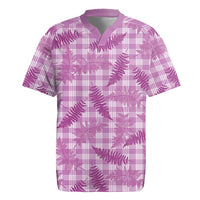 Pink Palaka Hawaii Palapalai Rugby Jersey Hawaiian Fern LT14 Pink - Polynesian Pride