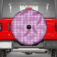 Pink Palaka Hawaii Palapalai Spare Tire Cover Hawaiian Fern - Polynesian Pride