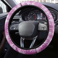 Pink Palaka Hawaii Palapalai Steering Wheel Cover Hawaiian Fern - Polynesian Pride
