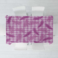 Pink Palaka Hawaii Palapalai Tablecloth Hawaiian Fern - Polynesian Pride