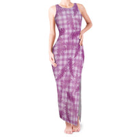 Pink Palaka Hawaii Palapalai Tank Maxi Dress Hawaiian Fern LT14 Women Pink - Polynesian Pride