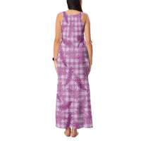 Pink Palaka Hawaii Palapalai Tank Maxi Dress Hawaiian Fern LT14 - Polynesian Pride