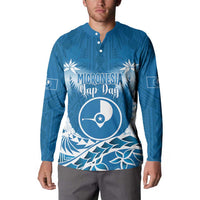 FSM Yap Day Button Sweatshirt 2025 Wa'ab Micronesia Flag Color