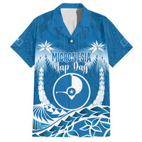 FSM Yap Day Family Matching Tank Maxi Dress and Hawaiian Shirt 2025 Wa'ab Micronesia Flag Color