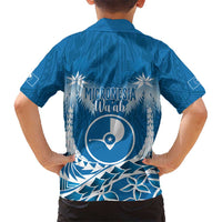 FSM Yap Day Kid Hawaiian Shirt 2025 Wa'ab Micronesia Flag Color