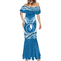 FSM Yap Day Mermaid Dress 2025 Wa'ab Micronesia Flag Color